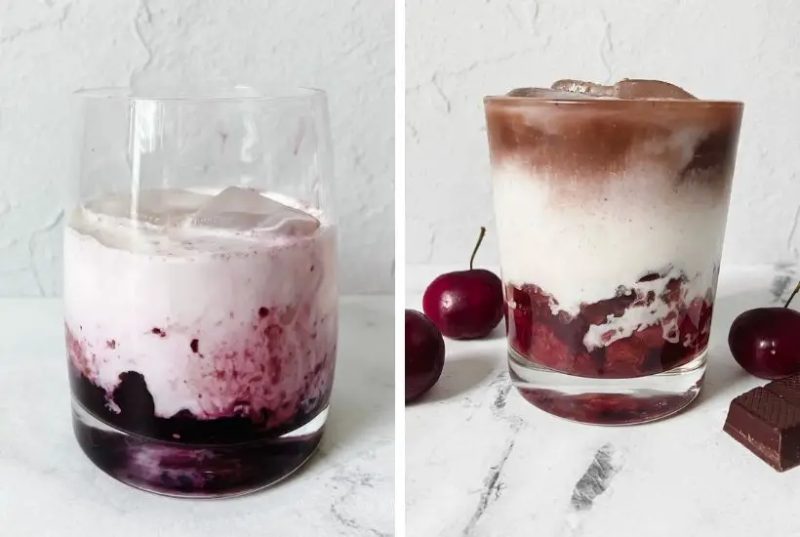 Black Forest Cake Latte - easy drink that tastes like dessert - Dreamy Cup