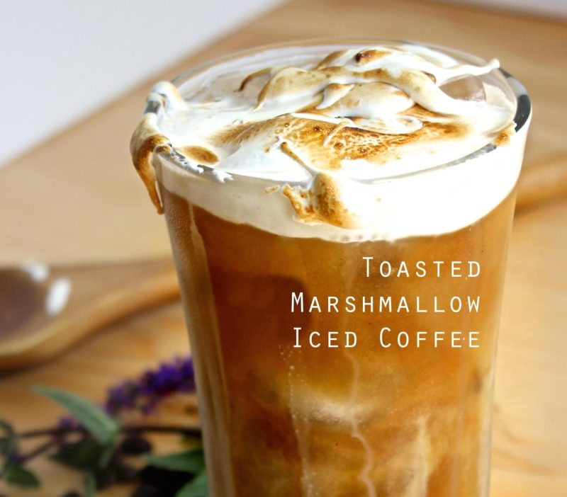 How to make toasted marshmallow iced coffee - B+C Guides